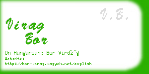 virag bor business card